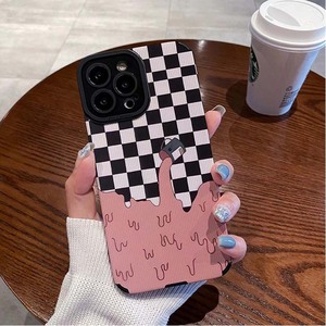 เคสโทรศัพท์มือถือหนังเทียมพิมพ์ลายไอศกรีมสีชมพูสำหรับ <span class=keywords><strong>iPhone</strong></span> x XR XS 11 12 13 14 15 16 PRO MAX - Product Image 1