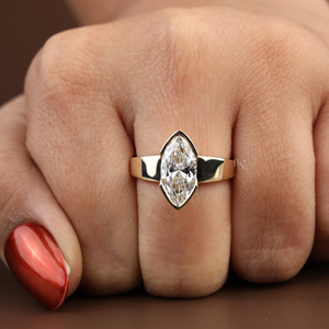Luxury Lab Grown <b>Diamond</b> Engagement <b>Ring</b> for Women 2.1 Carat in Silver 10K Gold 14K Gold 18K Gold Premium Fine Bridal Jewelry - Product Image 4