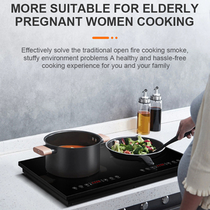 Appareil de cuisine intégré 110V/220V, cuisinière à <span class=keywords><strong>induction</strong></span> électrique à <span class=keywords><strong>2</strong></span> brûleurs, cuisinière infrarouge, <span class=keywords><strong>plaque</strong></span> de cuisson à <span class=keywords><strong>induction</strong></span> multiple - Product Image 2