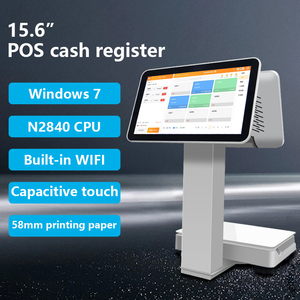 Kassen schubladen POS-System 15,6 Zoll N2840 <span class=keywords><strong>2</strong></span> 32GB Dual-Screen-Gehäuse Register Eingebaute Drucker All-in-One-POS - Product Image 5