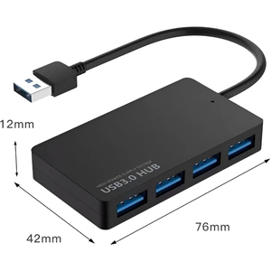 อะแดปเตอร์ฮับ <span class=keywords><strong>USB</strong></span> 3.0 ตัวขยายพอร์ต 4 พอร์ต สถานีเชื่อมต่อ ถ่ายโอนข้อมูลความเร็วสูง อุปกรณ์เสริมสำหรับพีซีและแล็ปท็อป พร้อมบรรจุภัณฑ์ - Product Image 6