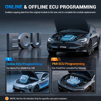 Outil de diagnostic automobile Bluetooth XTOOL COMPASS J2534 Programmation ECU Scanner automobile bidirectionnel PROGRAMMATION DE CLÉS PUISSANTE