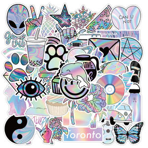 Toptan özel holografik ayı çıkartmaları fabrika sevimli hayvan Sticker - Product Image 5