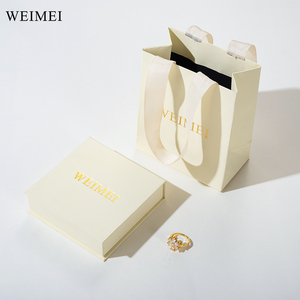 Custom Logo Recyclable Paper Jewelry Packaging <b>Gift</b> <b>Box</b> Set for Necklace Ring <b>Earrings</b> Bracelet - Product Image 5