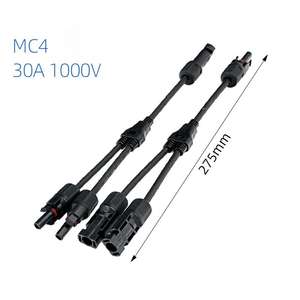 Linkyou耐久銅コンタクト2P MCXソーラーパネルコネクターキットM/FF + M/MMナイロンハウジングオス/メスYブランチPVアダプター30A - Product Image 1