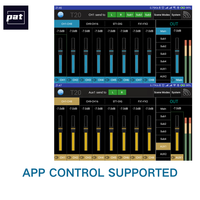 Console de mixage numérique PAT T24 24 canaux avec connectivité USB, contrôle par application, haute qualité, sur pied, double tension pour studio et scène