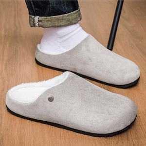 Nouvelles pantoufles en coton pour hommes, style 2025, plates, durables, chaudes et confortables, chaussures en coton tendance, pantoufles d'intérieur - Product Image 5