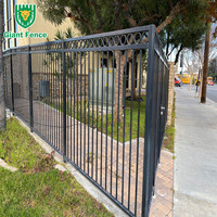 Clôture tubulaire en acier forgé de style australien, certifiée ISO9001, très résistante, avec sommet à piquets, pour jardin, hauteur 6 pieds, avec modélisation 3D, en promotion