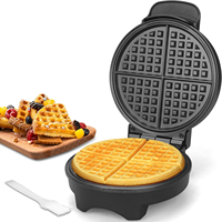 Machine à gaufres électrique mini pour enfants, forme de flocon de neige et de cœur, revêtement antiadhésif, 550 W, 5 pouces, logo personnalisé