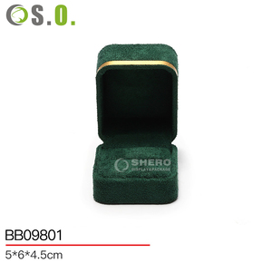 High Quality Pink Velvet Jewelry Box Set Soft Lined for <b>Rings</b> Earrings Necklaces Custom Logo Acceptable Factory Direct Wholesale - Product Image 5