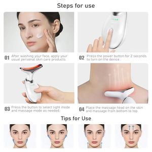 Mặt Cổ Nâng Da Nhăn Remover <span class=keywords><strong>Massage</strong></span> Công Cụ Vẻ Đẹp Thiết Bị Cổ Da Chống Nhăn Massager Điện Tử Mặt Massager - Product Image 5