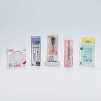 Kit d'outils pour extensions de cils en gros, boîte en plastique, boîte transparente pour nettoyage des cils, cosmétiques, boîtes en plastique personnalisables avec logo