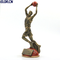 Trophée de basket-ball en résine Elor, premier prix, cadeau de jeu, support, lot mixte, prix de gros, bel aspect