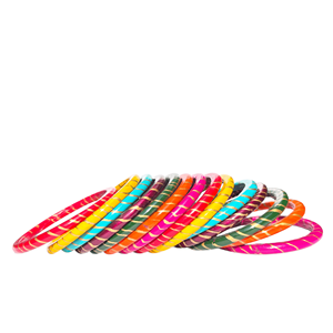 Royal Rang Birangi Handmade Lac Ki Chudiyan Stylish Multicolor Lakh Bangles <b>Inspired</b> by Traditional Indian Jewelry Art - Product Image 2