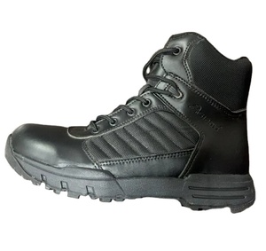 TSB0704 Definite Asiaon Customized Black Leather Cow Leather New Design Black Ankle <b>Boots</b> Forest <b>Hiking</b> <b>Boots</b> - Product Image 1