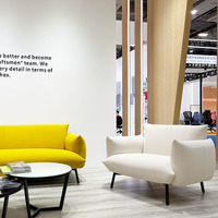 Canapé en cuir PU moderne pour dortoir, mobilier scolaire, vente en gros de Chine