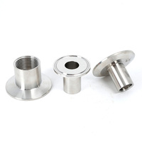 Conexión Sanitaria de Acero Inoxidable, Resistente a la Corrosión, SS304, Adaptador Hembra Tri-Clamp BSPT, Instalación Rápida, Rosca Hembra BSPT