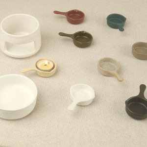 Phong cách hiện đại gốm hương thơm khuếch tán Burner với thiết kế mở cho tinh dầu sáp tan chảy và trang trí nội thất hương thơm - Product Image 5