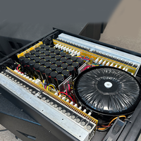 H Sınıfı Profesyonel 4*1600W Güç Amplifikatörü, Güçlü Bas Efekti, DJ Sahneleri İçin Uygundur.