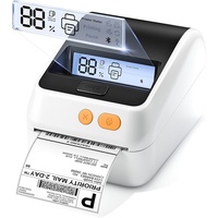 Imprimante thermique intelligente USB pour étiquettes D421R Express avec reconnaissance automatique des codes-barres, papier 100 mm, 203 DPI