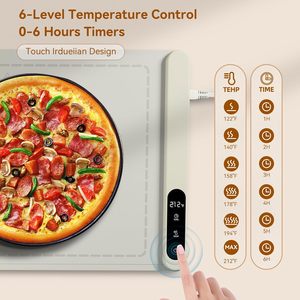 แผ่นรองให้ความร้อนซิลิโคนแบบพับได้แผ่นปูโต๊ะควบคุมอุณหภูมิมัลติฟังก์ชั่นเสื่ออุ่นอาหาร - Product Image 3