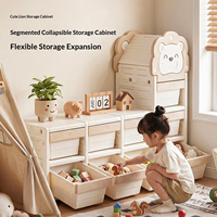 Ensemble d'organisateurs multifonctionnels pour jouets de bébé : armoire, unité de rangement en plastique avec tiroirs, chaise de bureau, rangement pour jouets, livres et articles divers
