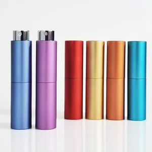 8Ml 5Ml Refillable Mini Twist Up 10Ml 15Ml Pocket Aluminum Atomizer Perfume Mist Spray Bottle