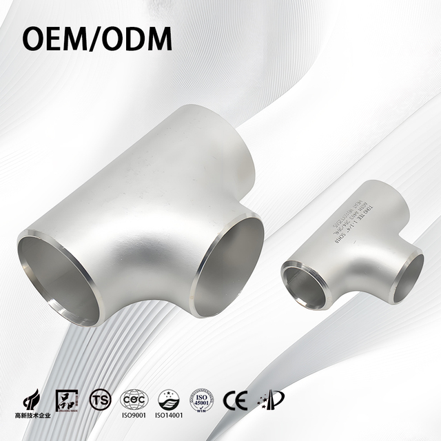 Stainless Steel Weld Tee Equal Butt Weld SS304 SS316L High Pressure Pipe Fittings for Oil Gas