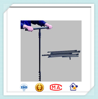 Échantillonneur manuel de sol Zeachon C043, tarière pour échantillons de sol, taille de forage 50mm*200mm, échantillon de sol perturbé 1-5m, précision 1%, IP67