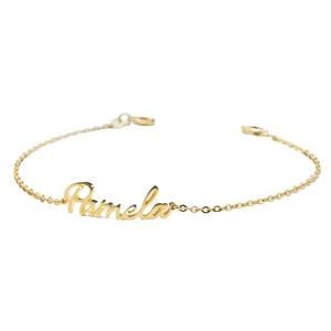 Dropshipping nombre personalizado mujer chapado en oro 316L Acero inoxidable tobillera perla carta personalizada regalo - Product Image 6