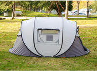 Tente familiale pop-up quatre saisons à double couche pour 3-4 personnes, une chambre, portable, pour usage extérieur