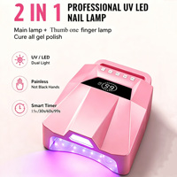 Nouvelle Arrivée Lampe Sécheuse à Ongles Portable Mini Haute Puissance Rechargeable à Séchage Rapide pour Gel UV LED Double Main à Faible Chaleur avec Logo Personnalisé