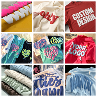 T-shirt personnalisé en coton 100% de haute qualité, 180, 200, 220 g/m², fabrication OEM, impression 3D en relief, votre propre t-shirt sur mesure.