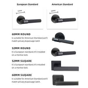 Sang Trọng Chống Gỉ Nội Thất Kẽm Hợp Kim Cửa Đòn Bẩy Xử Lý Châu Âu Hiện Đại Cửa Xử Lý Cho Phòng Ngủ - Product Image 5