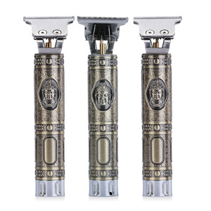 Cortadora de Pelo Retro con Grabado, Cuerpo Metálico, Alimentación USB, Potencia Profesional, Uso Doméstico para Hombres - Product Image 1
