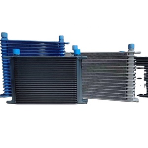 Nhật Bản Loại Phổ Truyền Màu Xanh Đen Nhôm AN10 Dầu Mát 15 Hàng New Tản Nhiệt Cho Động Cơ Hệ Thống Làm Mát Tất Cả Các Xe - Product Image 2