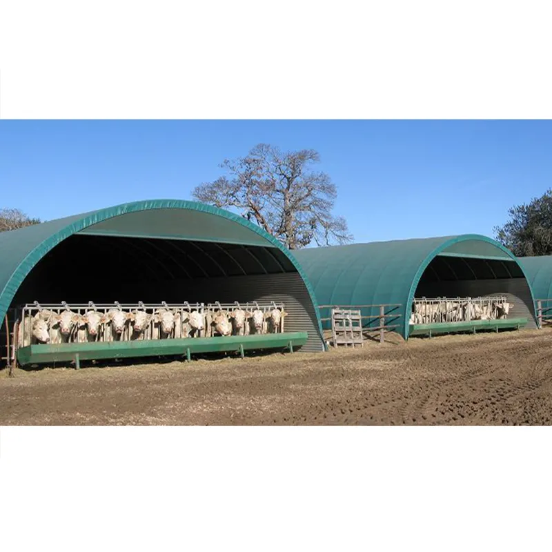 Фабрика, оптовая продажа, дешевая цена, стальной каркас 12 м, водонепроницаемая тканевая палатка для хранения животных, приют для животных, ограждение для лошадей, сарай для управления фермой