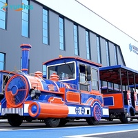 Train sans rails de 72 places pour parcs d'attractions, fêtes foraines, parcs à thème, tourisme routier et visites guidées, à vendre