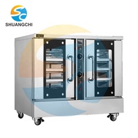 Four électrique industriel intégré, four de cuisson vertical, machine d'armoire, 6 plateaux, pâte, pain