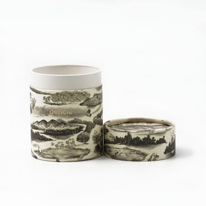 Caja de Papel Redonda Ecológica con Diseño Personalizado, Envase Cilíndrico con Estampado Dorado para Gránulos Dentales - Product Image 3