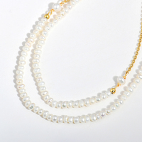 2022 nuova collana di perline di riso lungo con perle d'acqua dolce naturali irregolari collana di gioielli da donna retrò elegante