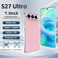 S27 Ultra 5G Smartphone 16GB 1TB 8800mAh 108MP 72MP Kameras 120Hz HD-Display Deca-Core Dual-SIM Android LTE