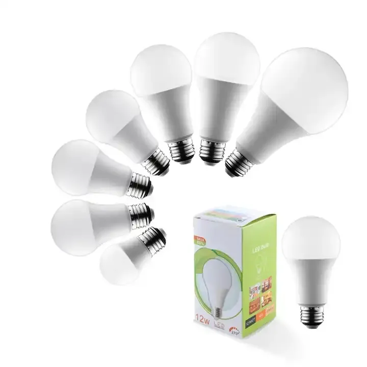 OEM white high Brightness E27 energy saving cheap price 900 luminous flux(lm) 9w A60 led light lamp bulb