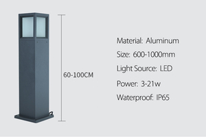 Ip65 pie impermeable 6W Luz de césped luces Led de jardín casa Villas jardín decorativo, <span class=keywords><strong>pilar</strong></span> de la luz al aire libre - Product Image 2