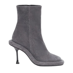 Stivaletti con tacco alto da <span class=keywords><strong>donna</strong></span> di Design Western scarpe con tacco a spillo in Denim <span class=keywords><strong>blu</strong></span> con chiusura a Zip per l'estate - Product Image 4