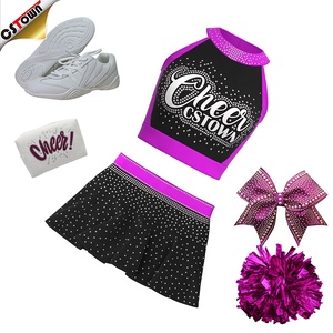 Trang phục thực hành Cổ Vũ Thanh Niên màu đen tím với bộ váy cho các sự kiện đào tạo và biểu diễn - Product Image 6