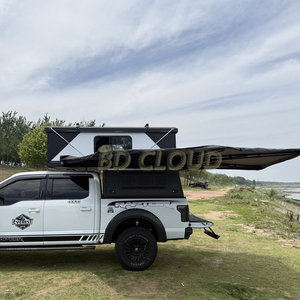 Camper Leggero Pieghevole Pop-up per Cassone Pickup, Camper Personalizzato Scorrevole per Camion, Mini Camper Van Convertibile - Product Image 4