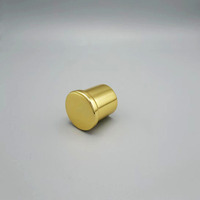 Collar de bomba de Perfume personalizado de 13mm y 15mm, tapa de botella de cilindro redondo cosmético a prueba de fugas de plástico dorado de lujo con tapas