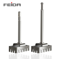 Perforateur de murs carré FEIDA pour électriciens, outil spécial pour boîtes de jonction, compatible avec les marteaux perforateurs et les perceuses à percussion