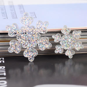 Copos de Nieve Transparentes con Purpurina de Alta Calidad para Decoración de Teléfonos y Accesorios para el Cabello, Manualidades de Resina para Decoraciones de Halloween - Product Image 3